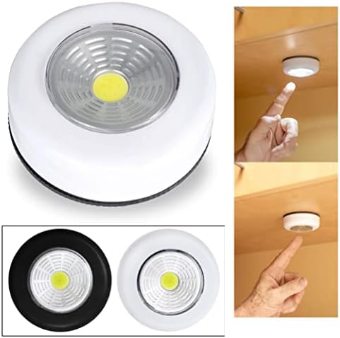 2 COB LED Tap Night Light Push Придържайте се Към стената Безжичен захранван С Батерии