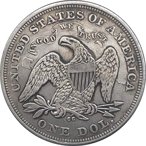 1872-CC Монети в долари Седнала на Свободата на копие на Копие на Подарък за Него