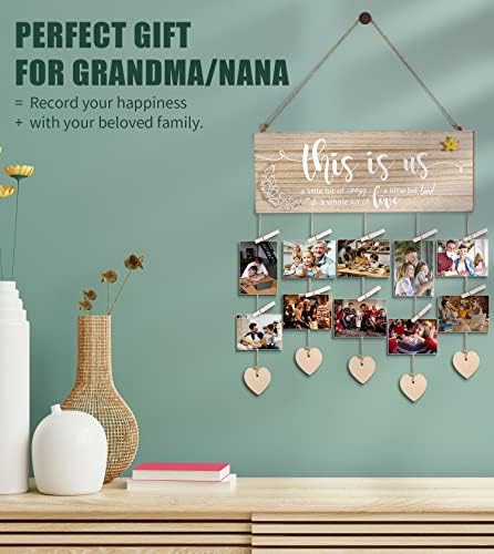 Бабини Подаръци, Рамки за снимки Gigi Подаръци за Баба Фото Подаръци за Новороденото Дете Е Семеен Стенен Декор