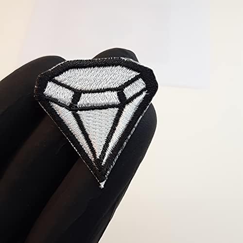Нашивка под формата на малък бял диамант Ezy-Life, Пришитая Ютия С Бродирани апликации