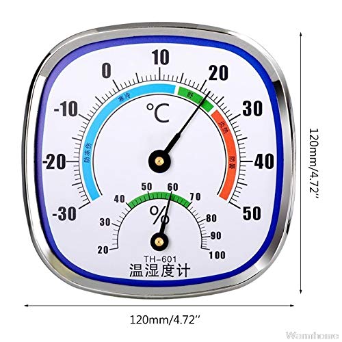 WXYNHHD Термометър и Влагомер Аналогов Сензор на Влажност, Температурен Монитор За вътрешно и Външно Окачване