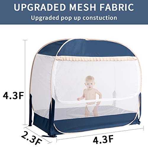 Палатка за бебешко креватче L RUNNZER, Сигурна Всплывающая палатка за бебешко креватче, Калъф за яслите, предпазва детето