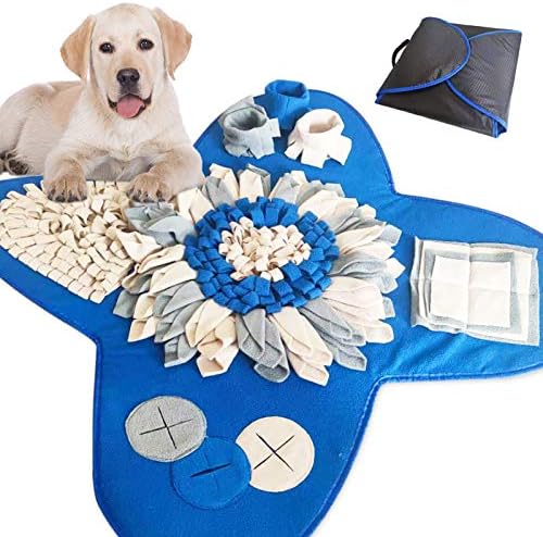 FODOSON Snuffle Mat за големи кучета - Подложка за хранене от кучешки нос - Интерактивна играчка за обучение на