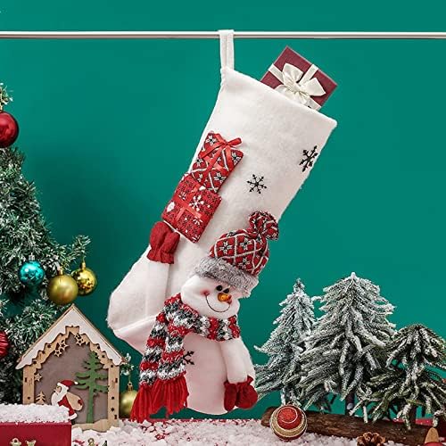 Коледна Украса Висулка Коледни Чорапи Подарък чанта Коледно Дърво Висящи Украшения Чанта за Бонбони Люлка за домашни