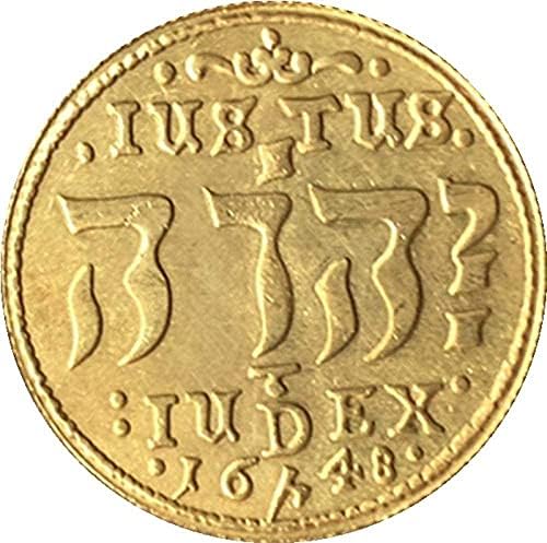 1648 Датски Монети От Омедненного Злато Антични Монети, Чуждестранна Възпоменателна Монета, Монета Събиране CraftsCoin