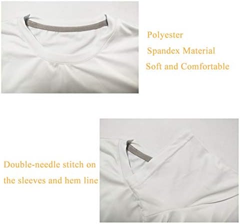 Тениска UZZUHI Гонче, Тениска за момчета 7-8 Размери с къс ръкав и кръгло деколте с Хубав принтом Кучета, бели тениски