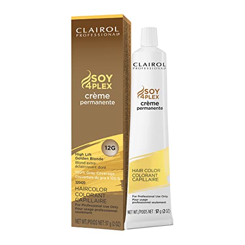 Clairol Professional Перманентен крем за боядисване на коса 12 г High Lift Златист blond