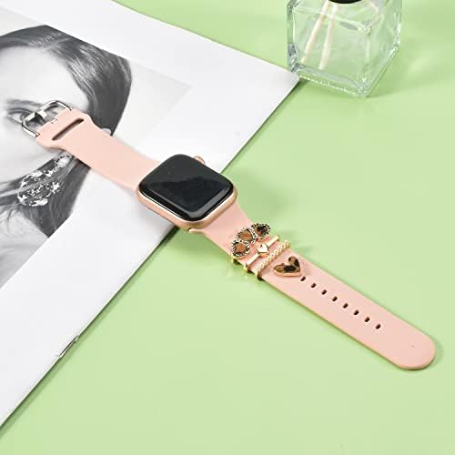 Леопардовый каишка за часовник Окачване за Apple SmartWatch Каишка за декоративни пръстеновидни примки 38