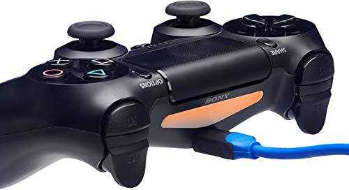 Кабел за зареждане на контролера Basics PlayStation 4 - Комплект от 2,6 метра, синьо