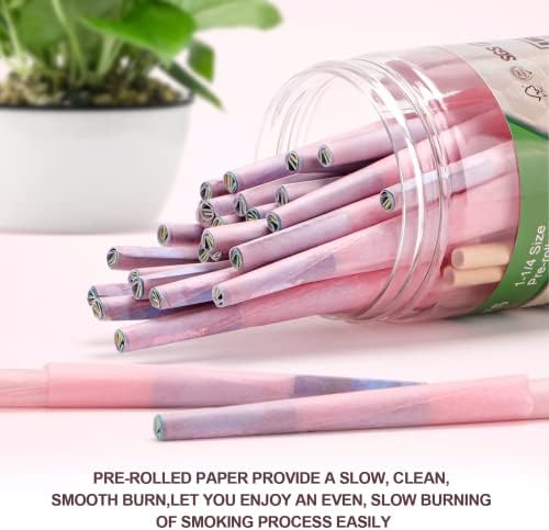 Розова хартия за усукване SEMKONT | 60 опаковки | Розови Биологични Предварително усукани шишарки | Бавно записване розова