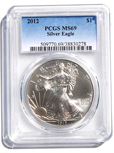 Монета от Сребро орел 2012 г. на цена от $1 МС-69 бр.