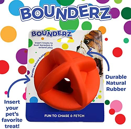 Snuggle Puppy Bounderz - Поставяйте Екстри, за да разсее скуката - Здрав 3,5 Голям оранжев играчка топка, за