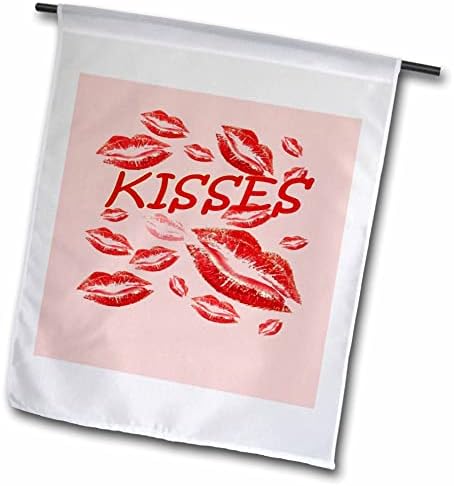 3D Роза Тайше - изображението на Кръста - Целувки от червило - Покрой мен целувки - Знамена (fl_357198_1)