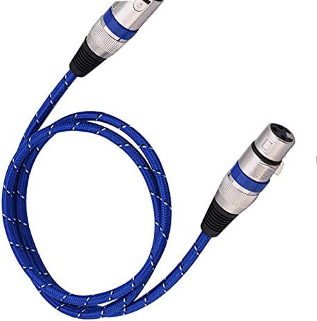 Микрофон кабел XLR за мъже и жени, якост на опън, 3-пинов кабел Микрофон с Допълнителна дължина за микрофони за миксер (100