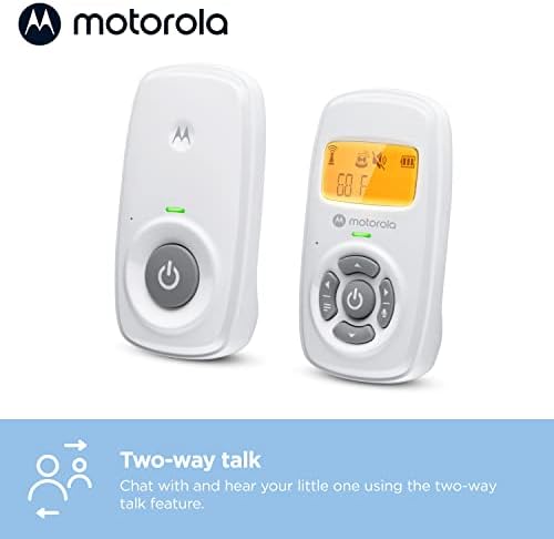 Видеоняня Motorola AM24 с LCD екран - обхват 1000 фута, сигурно и тоалетна връзка, двупосочен разговор, сензор за