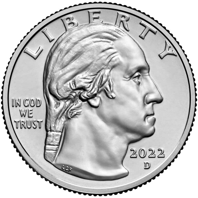 2022 P, D Американки, Вашингтон Набор от монети Нина Otero-Уорън 2, една Четвърт от P и D, Без да се прибягва