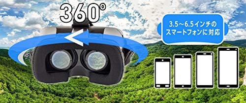 Очила за виртуална реалност на Парникови GH-VRHC-BK съвместими с 3,5-6,5 инчов смартфон / уголемена реалност, черни