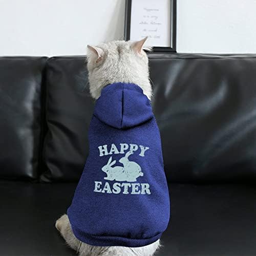 Щастливи Великденски Зайци Дрехи за Кучета Зимни Блузи за Домашни Любимци Меки и Топли Блузи за Малки до Средни Кучета