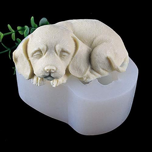 3D Куче Силиконова Форма За Сапун Сладко Кученце Форма за Свещи Шоколадов Мус Форма За печене на Торта, Скърпвам