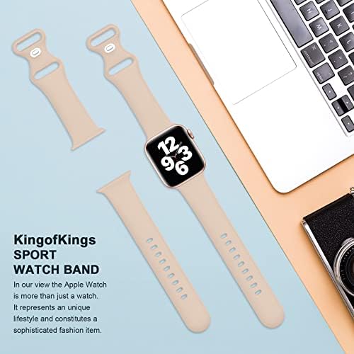 Въжета за спортни часа KingofKings, съвместими с каишка на Apple Watch 45 мм 44 мм 42 мм 41 мм 40 мм 38 мм