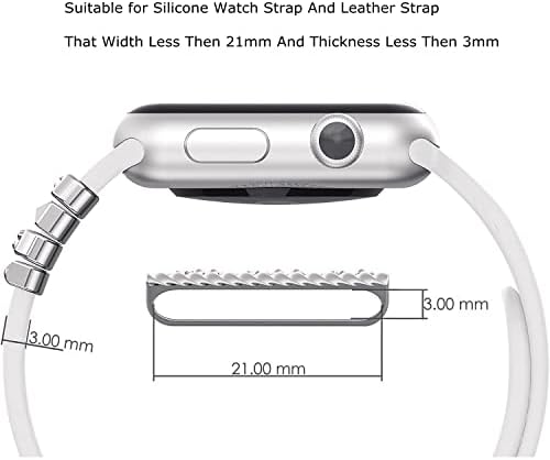 4 бр./компл. Ключодържатели за часа Tomcrazy за Apple Watch band 49 мм 41 мм 45 мм За жени, Метални Бижута с диаманти, фини пръстени-панти