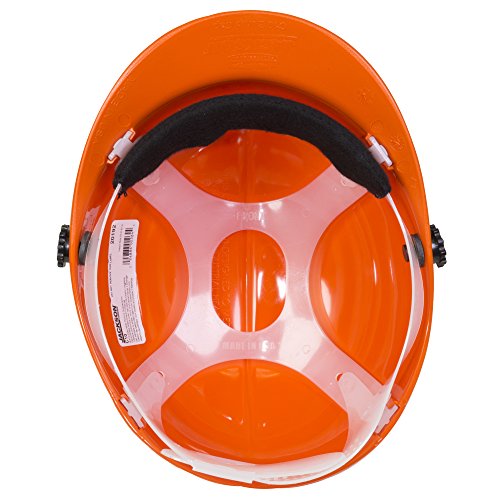 Лека защитна капачка Jackson Safety C10 със защитна маска за лицето, за незначителни удари, 4-точкова система за впръскване с