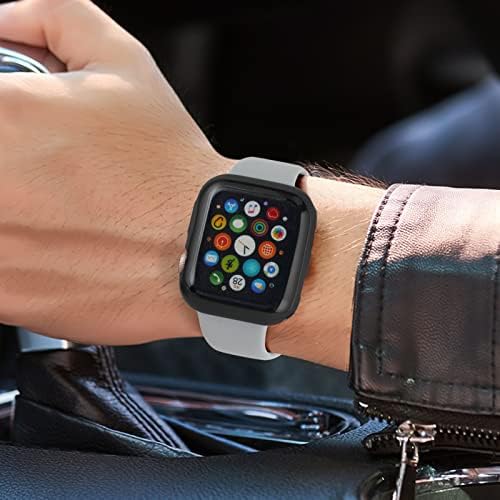 Ултра тънък калъф ORIbox, съвместим с Apple Watch Series 3 и Apple Watch Серия 2, защитен калъф TPU Full HD устойчив
