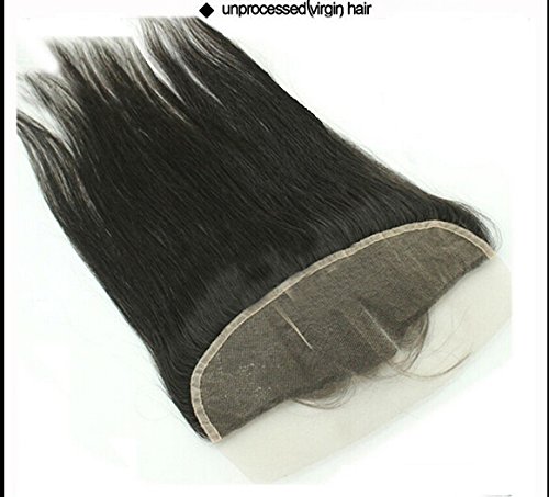 DaJun Hair 6A Лейси Предна закопчалка в средната част 13 4 Китайски Естествени права Коса с Естествен цвят (марка: