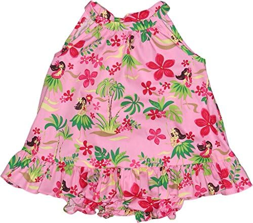 Комплект от хавайския рокли от 2 теми с рюшами на спагети презрамки и рюшами за малки момичета RJC