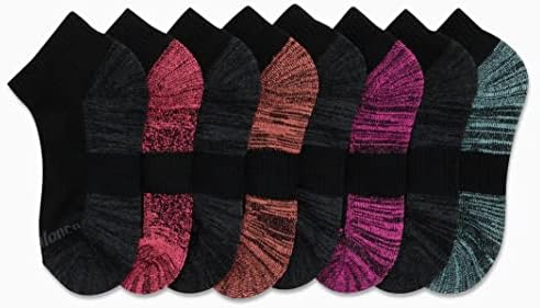 Спортни чорапи New Balance за момичета - Чорапогащи с намаляване на една четвърт от глезена във формата на възглавници (8 опаковки)