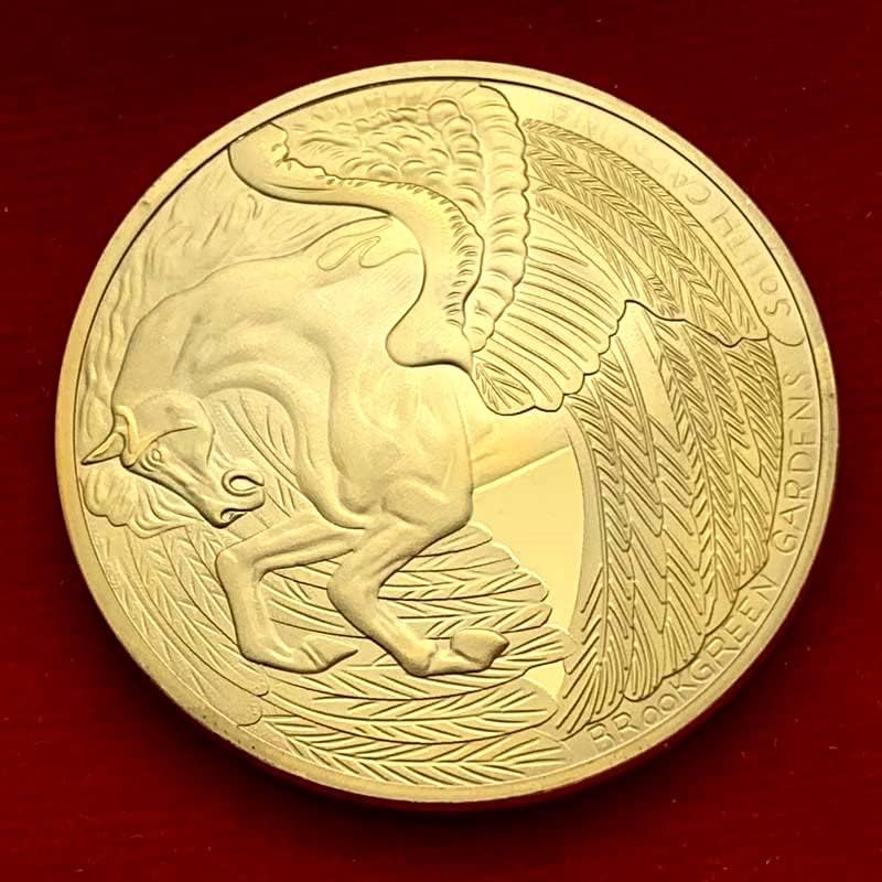 Европейските и американските Възпоменателни монети с Надпис Легенда за Пегасе, Позлатени, Колекция от герои, Златни