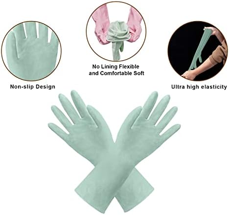 Домакински ръкавици за миене на съдове URSMART - 6 чифта Гумени домакински ръкавици Домакински Ръкавици за миене