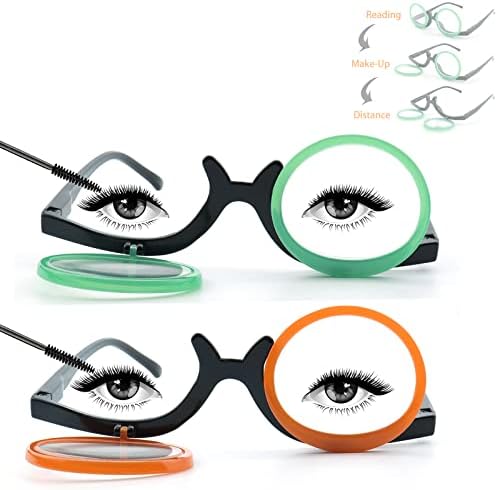 ESAVIA Очила за четене под Грима за Жените, Козметични Ридеры, Увеличителни Очила с Откидывающимися Лещи за Четене /Гледане