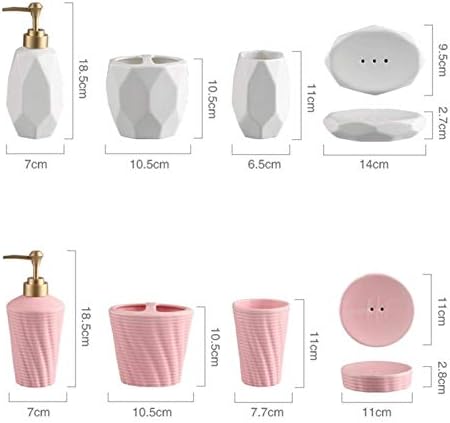 Комплекти, Аксесоари за баня LXDZXY, Комплект Аксесоари За баня от Керамика - Simplicity Домакински Комплект От 5