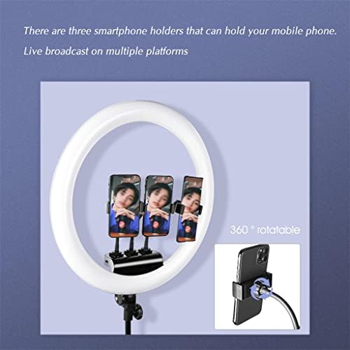 BGZDT 18-инчовата тънка пръстеновидна led лампа за самостоятелно снимане на видео със скоба за телефон-статив, подходяща