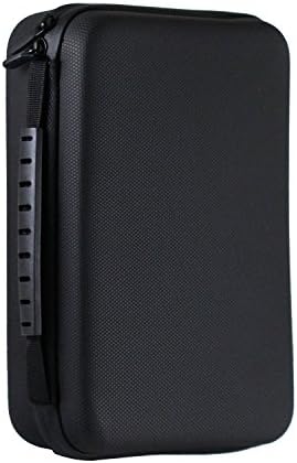 Navitech Черен Удароустойчив Твърд калъф за съхранение, съвместими с Rollei 510 ActionCam
