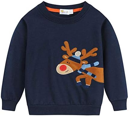 EULLA/ Hoody за Малки Момчета и Момичета, Коледно Облекло За Малки Момчета, Детски Пуловер, Пуловер, Детски Пуловер