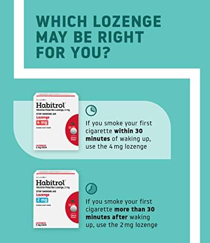 Никотинови пастилки Habitrol 4 мг С вкус на мента - 72 порции – Помагат да се откажат от тютюнопушенето - Намаляват