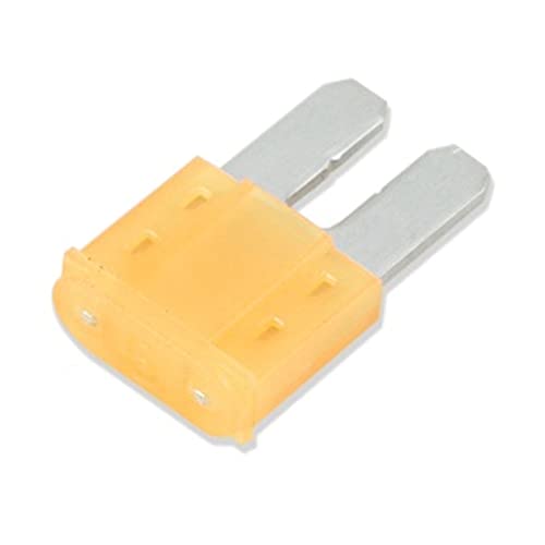Предпазител WirthCo 24820 MinBlade2 на 20 ампера (жълто), 5 броя в опаковка