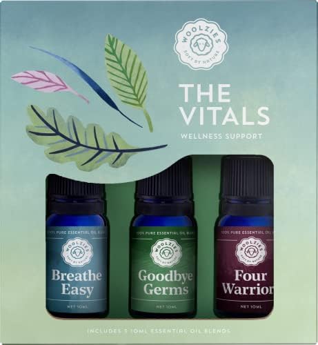 Колекция Vital Wellness Support | Комплект от 3 смеси от етерични масла | Включва Breathe Easy, Сбогом Grems