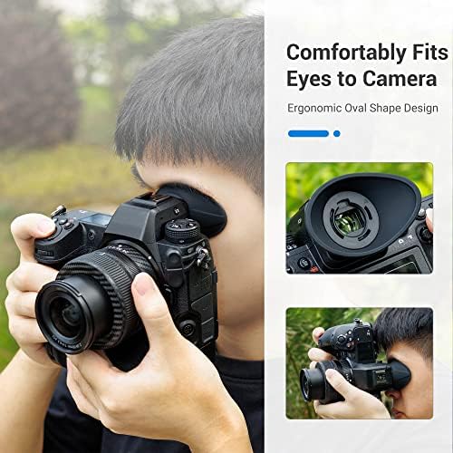 [Обновена версия на] Окуляр с чаша за очите Z9 Z8, Наглазник за визьора на камерата Nikon Z8 Z9, мек силикон удължител с овални