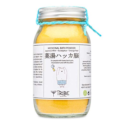 Японски прах за вана с японска мента, эвкалиптом и портокалова кора за хора с болки в гърба, ревматизъм и там