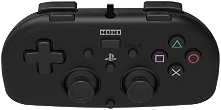 Кабелен геймпад PS4 Mini (черен) от HORI - Официално лицензиран от Sony (обновена)