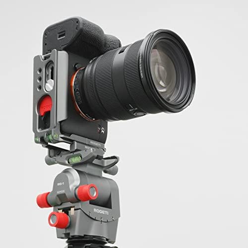 Быстроразъемная плоча L-образни скоба ROGETI с вградени уровнемерами за всички беззеркальных фотоапарати на Sony,