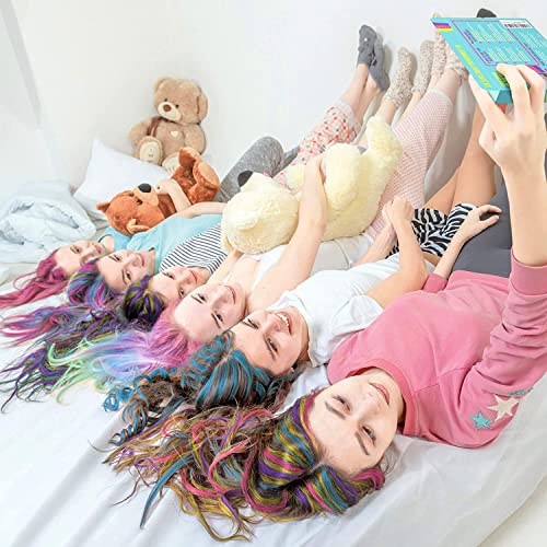 Това са пастелите за коса GirlZone, Цветни Временни Пастели за коса от 10 предмети, Играчки За момичета от