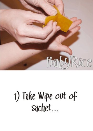 Комплект за изсушаване на детски кошари/пръстови отпечатъци без мастило BabyRice с матирана купа рамка за дисплей