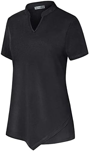 Жените риза за голф MISS FORTUNE С V-образно деколте, бързо съхнещи Стаи за Спортни Върхове
