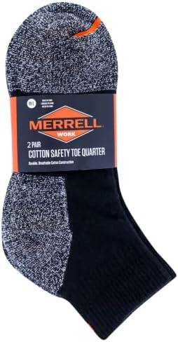 Мъжки и дамски Памучни чорапи Merrell за безопасна работа - Унисекс, 2 чифта В опаковка - Бандаж за поддръжка на свода