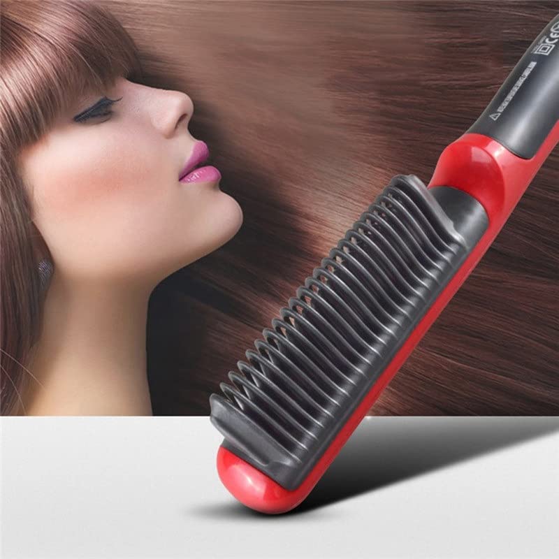 JYDQM Директна Доставка Изправяне на коса Здрава Електрическа Гребен за права коса с LCD топъл Керамична Четка за Изправяне