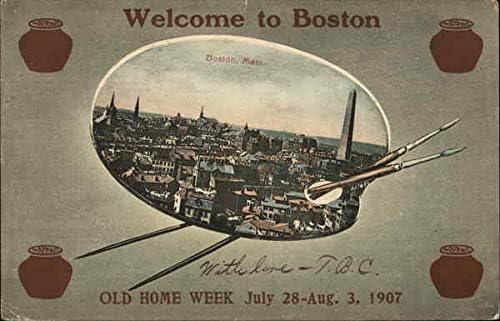 Изглед към града от височината на птичи полет - Добре дошли в Бостън - Седмица на старата къща на 28 юли-3 август 1907 г.,